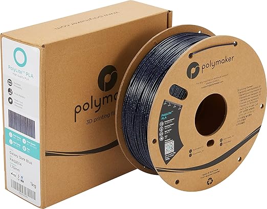 Polymaker Glitter PLA Filament 1.75mm, Galaxy Blue PLA 3D Printer Filament 1kg - Twinkling Filament, Dimensional Accuracy +/- 0.03mm (0.6mm Nozzle Required)… - Image 6