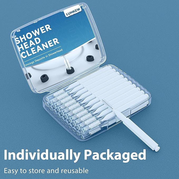 Shower Head Cleaning Brush for Small Hole,Multifunctional Shower Head Cleaner Tool Anti-Clogging Nozzle with Storage Boxes, Showerhead Cleaning Brushes Picks for Household Bathroom, White - Image 7