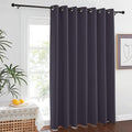 NICETOWN Blackout Curtains for Living Room Bedroom - Sliding Patio Door Insulated Blackout Drapes, Extra Wide Curtain for Villa/Hall/Parlor (100 inches W x 84 inches L, Greyish Purple) by NICETOWN