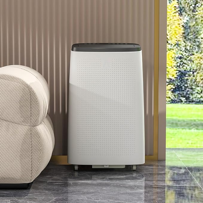 14,000 BTU Portable Air Conditioner (AC) for 750 Sq Ft Rooms – 3-in-1 Cooling, Dehumidifier & Fan w/Self-Evaporative Tech (No Drain). Sleep Mode + Auto-Swing. Includes Remote & Window Kit. Easy Insta - Image 4