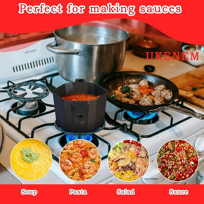 Wood Stove Steamer & Humidifier + Mini Sauce Pan Set with Accessories – Dual-Layer Simmer Pot, Butter Melter & Grill Tools for Fireplace, BBQ & Campfire Cooking - Image 6