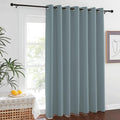 NICETOWN Extra Wide Patio Door Curtain 84 inch Long - Energy Smart & Noise Reducing Grommet Thermal Insulated Wide Width Drapes, Sliding Door Curtain for Guestroom(Stormy Sea, W100 x L84) by NICETOWN
