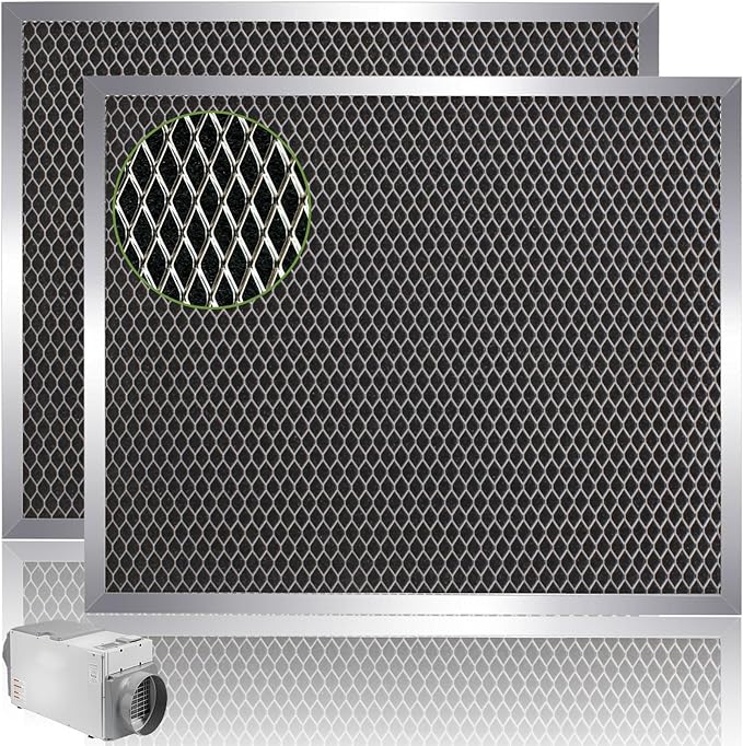 5443 Dehumidifier Filter 10"x12"x1" MERV 8 Washable Compatible with Whole-House Dehumidifiers Models 1830 1850 1852 and Ventilation Models 8191 8192 Replacement Filter 2 Packs by Unknown