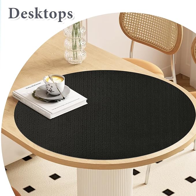 Shelf Liners for Kitchen Cabinets 12in x 30FT, Non Adhesive Drawer Liner Pure Black Thickened Shelf Liner Non-Slip Easy to Clean for Tool Box Refrigerator with Knife and Tape Measure - Image 7