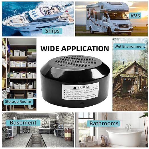Air Dryer, Removes Water from The Air in a Room Used for RVs Boats and Small Spaces, 120V AC, 70 Watts, Low Power, Micro Dehumidifier - Image 4
