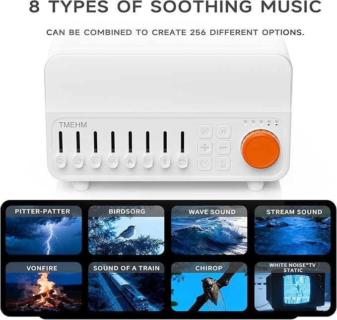 2026 4-in-1 Aroma Essential Oil Diffuser with Bluetooth Speaker Function, Humidifier, 12 Colors Night Light with 8 Nature Sounds, White Noise & Timer for Bedroom, Baby, Adults, and Kids (White) - Image 3