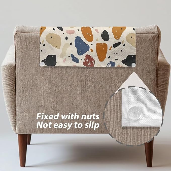 Cow Print Headrest Cover for Sofa Non-Slip Fabric Protective Couch Cover Portable Lightweight Headrest Protector for Recliner Easy to Install Home Decorations - Image 5