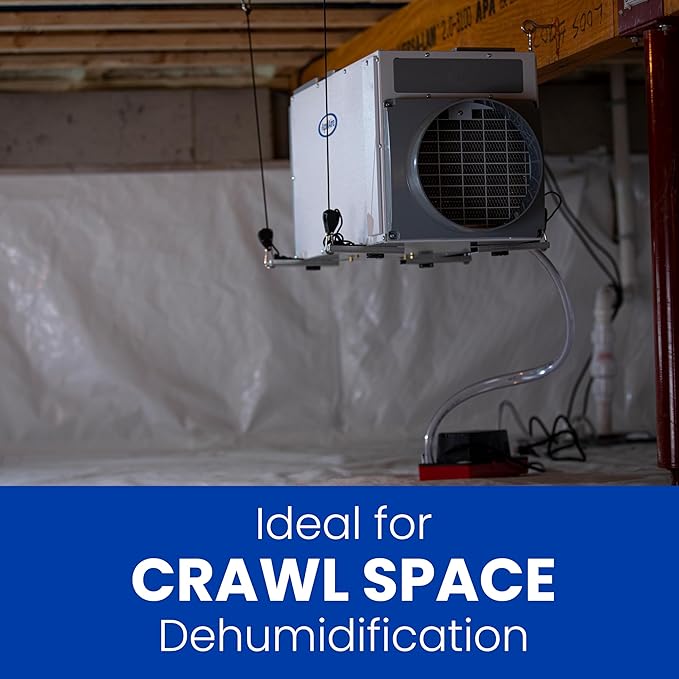 AprilAire E070 Crawl Space Dehumidifier for Basement & Crawlspace – 70-Pint High-Capacity Commercial Dehumidifier for Homes Up to 2,200 Sq. Ft. with Pump, Drain Hose, & Hanging Kit for DIY Install - Image 13