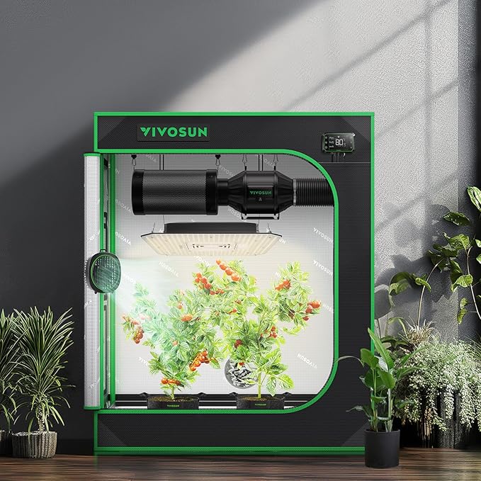 VIVOSUN S3018 30"x18"x36" Grow Tent, High Reflective Mylar with Observation Window and Floor Tray 3D Printer Enclosure with Ventilation - Image 8