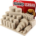Felt Furniture Pads X-PROTECTOR 235 PCS Premium Furniture Pads - Felt Pads Furniture Feet Best Wood Floor Protectors - Protect Your Hardwood & Laminate Flooring! by X-Protector