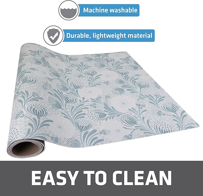 Drymate Premium XL Under Sink Mat, Waterproof Cabinet Protection Mats for Kitchen & Bathroom, Absorbent Shelf Liners, Slip-Resistant, Non-Adhesive, Machine Washable (USA Made)(24”x59”)(Light Blue) - Image 6