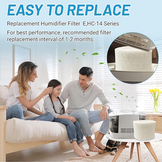 Lemige 3 Pack HC14 Filter E Replacement for Honeywell humidifier HC-14 Series HC-14V1 HC-14 HC-14N, Models HCM-6009 HCM-6011 HEV680 HEV685 Series - Image 6