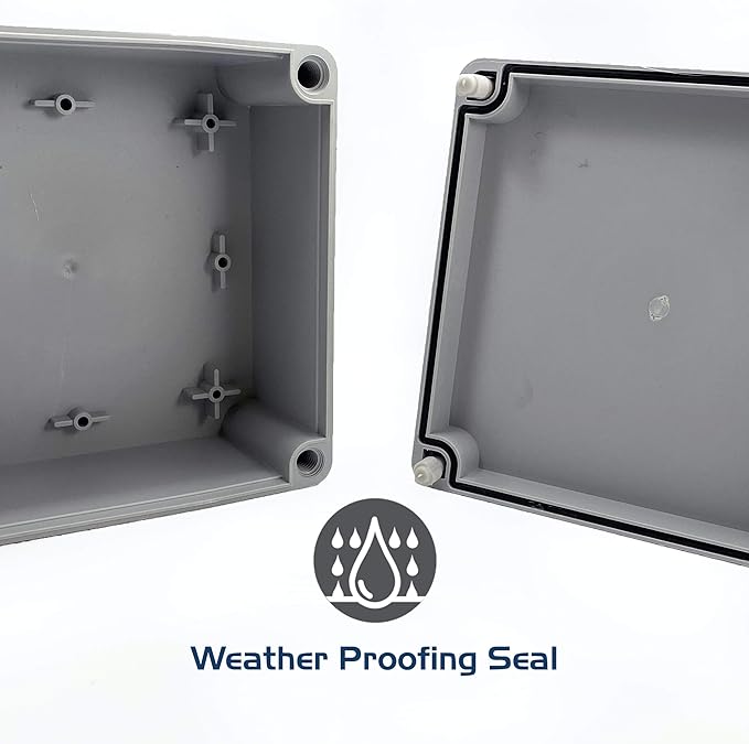 Co. 4" x 4" x 2.4" Weather & Dust Proof PS Plastic Junction Conduit Box Electronics Enclosure4 Pack - Image 8