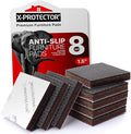 Non Slip Furniture Pads 8 pcs 1 1/2" X-Protector - Premium Furniture Grippers! Self-Adhesive Rubber Feet Furniture Feet - Ideal Non Skid Furniture Pad Floor Protectors - Keep Furniture in Place! by X-Protector