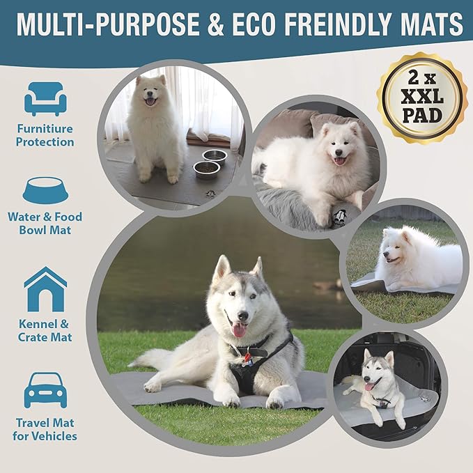 Washable Pee Pads for Dogs XXL (2 Pack), Reusable Puppy Training Pads, Ultra Absorbent & Waterproof Pet Mat for Senior Dogs, Non-Slip, Floor & Furniture Protector (36"x48") by Trendy Den Creations - Image 5