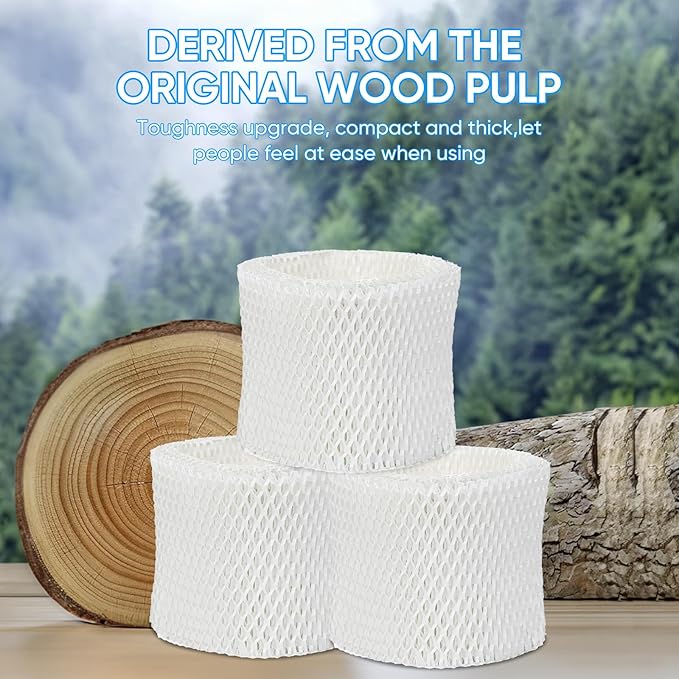 6 Pack Humidifier Filters HAC-504 Replacement for Honeywell Humidifier Filter, Filter A Humidifier Filter Replacement for HCM300/350/600/700 Honeywell Humidifier, White - Image 5