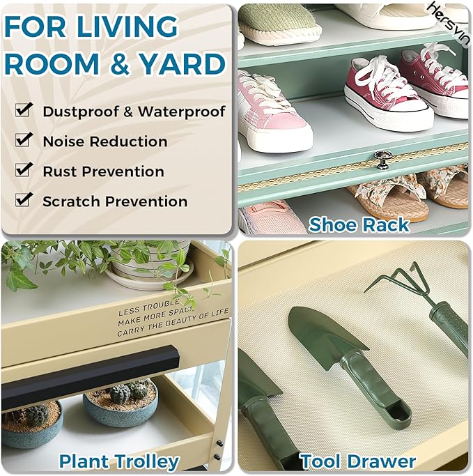 Hersvin Shelf Liners 24 in x 20 ft Drawer Mats Non-Adhesive Cupboard Protector Kitchen Cabinet Lining Fridge Liner (Clear/Diamond) - Image 9