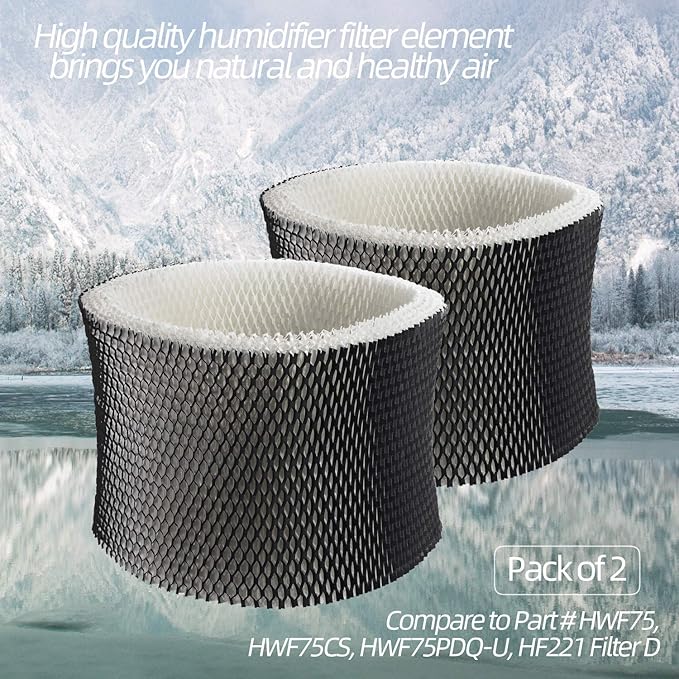 ANTOBLE Humidifier Filters Replacements for Holmes HWF72 HWF75 HWF75CS HWF75PDQ-U; Sunbeam SCM3501 SCM3502 SCM3656 SCM3657 SCM3609P Humidifier - 2 Pack - Image 6