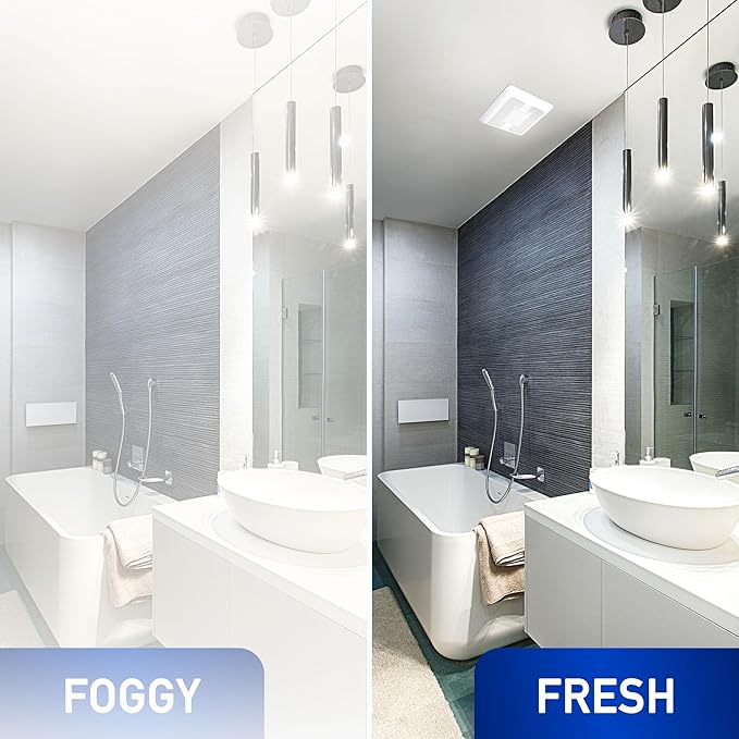Panasonic WhisperCeiling Bathroom Exhaust Fan with Dimmable LED Light, 50-80-110 CFM, FV-0511VQL1 - Image 4