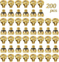 KUWAN 0.016" Orifice (0.4mm) Thread UNC 10/24 Brass Misting Nozzles Low Pressure Atomizing Misting Sprayer Water Hose Nozzle for Greenhouse, Landscaping, Outdoor Cooling Mister System (200PCS) by KUWAN