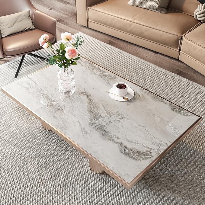 CRE8TIVE 12"x80" Glossy Beige Silver Liquid Marble Contact Paper Peel and Stick Countertops Waterproof Self Adhesive Removable Marble Wallpaper Kitchen Countertop Contact Paper for Bathroom Table Tops - Image 3