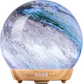 Moon Essential Oil Diffuser, Glass Cool Mist Humidifier with 4 Timer,7 LED Colors and Waterless Auto Shut-Off Settings for Baby Home Office (250ml) by COOSA