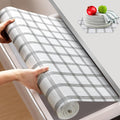 Beautysaid Shelf and Drawer Liner for Kitchen Cabinet, Non Adhesive Non Slip Shelf Paper Waterproof Washable Thickened for Dresser Pantry Shelve Bathroom Protector Liner(Plaid,23.6 in x 20 FT) by Beautysaid