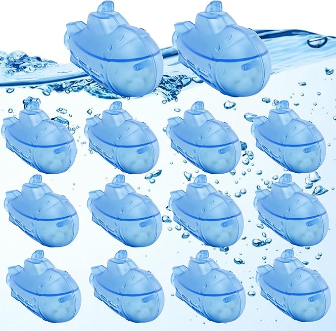 puxyblue   14-Pack Humidifier Tank Cleaner Blue Small Submarine Fit for Most Humidifiers and Fish Tanks, Purifies Water, Prevents Hard Water Build Up, Eliminates White Dust - Image 8