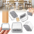24PCS Rectangular Chair Leg Floor Protectors, Furniture Sliders, Non-Slip Felt Furniture Pads for Hardwood Floors, Silicone Cap Covers to Protect Floors,(Fit L :1.34-1.57", W: 0.87-1.18") by Indemo