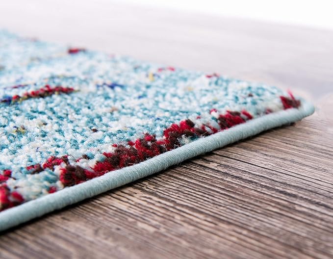 Unique Loom Outdoor Solid Collection Area Rug (9' x 12' 2" Rectangle Rust Red/Beige) - Image 11