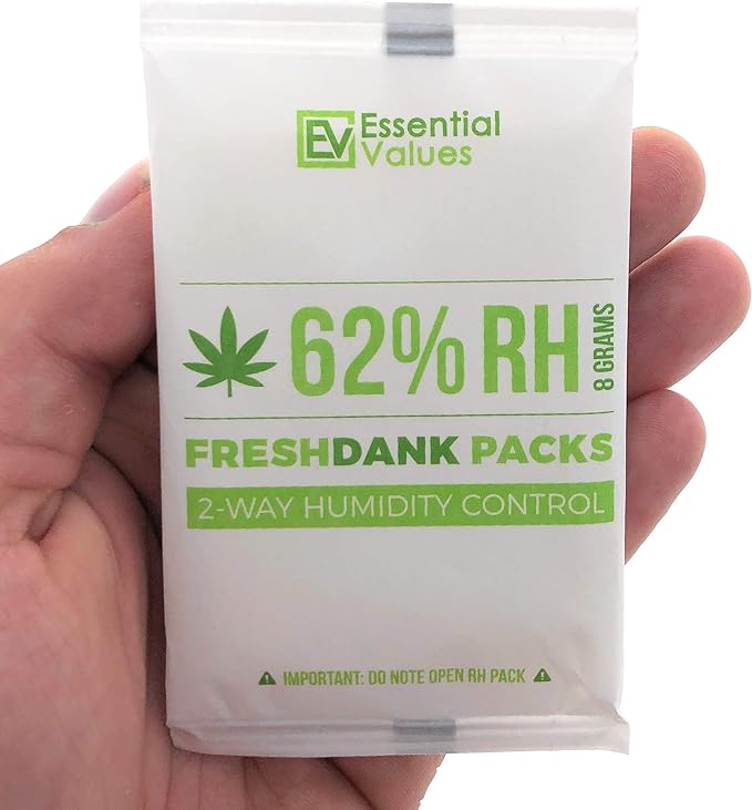 Essential Values Humidity Packs (10 Pack / 8 Grams) - 62-Percent RH FreshDank - 2-Way Control That Keeps Your Product Fresher for Longer - Image 5