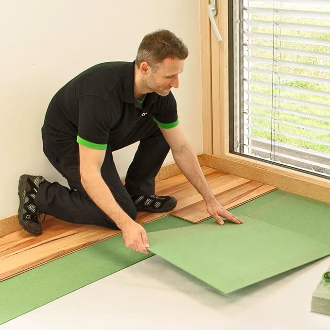 Wood Fiber Flooring Underlayment, 6mm (1/4 Inch) Thickness - 150 Sq Ft, Natural Soundproofing Insulation, for Laminate, Vinyl, LVT, LVP, or Hardwood - Image 4