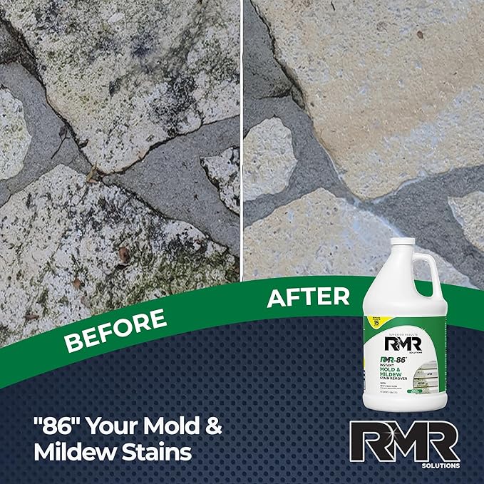 RMR-86 Instant Mold and Mildew Stain Remover Spray - Scrub Free Formula, 4 Pack - 1 Gallon - Image 7