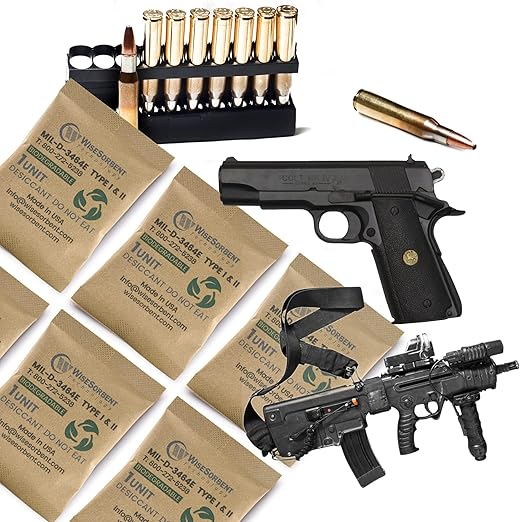 33G 350 Pack Kraft Clay Desiccants Packs for Storage, 1U Bentonite Clay Desiccant Bags for Gun Safe, Military Grade Moisture Absorbers, Food Safe Silica Gel Packets Alternative - Image 5