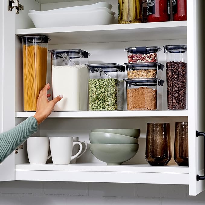Rubbermaid Brilliance 14-Piece Food Storage Container Set with Scoops Airtight BPA-Free for Kitchen and Pantry Organization - Image 11