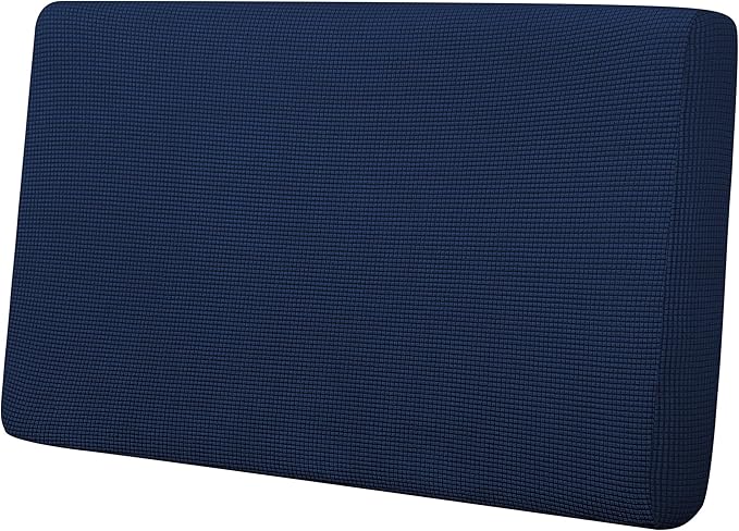 Easy-Going Stretch Loveseat Cushion Cover Sofa Cushion Furniture Protector Sofa Seat Sofa Slipcover Sofa Cover Soft Flexibility with Elastic Bottom(Loveseat Cushion, Navy) by Easy-Going