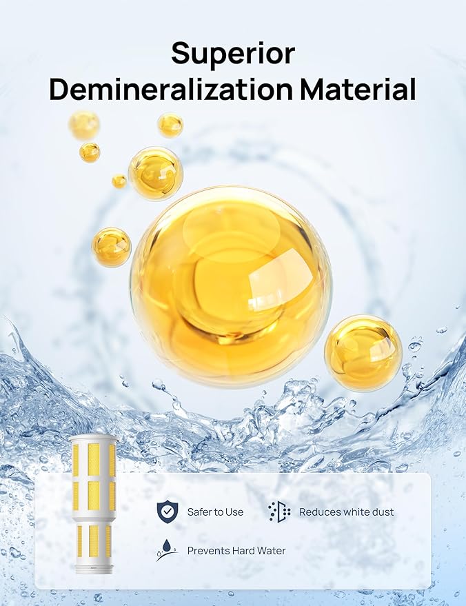 DREO Demineralization Cartridge 3-Pack for Humidifiers, Compatible with Dreo Humidifiers HM311/311S/524/524S, Prevent Mineral Build-up, Filter Hard Water, Eliminate White Dust - Image 4