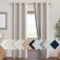 NICETOWN Brich Vintage Open Linen Weave Flax Thermal Curtains, 100% Blackout Curtains 84" Long for Dining Room, Soundproof Window Treatment Drapes for Hall Room, 42" Wide Per Panel, Set of 2 by NICETOWN