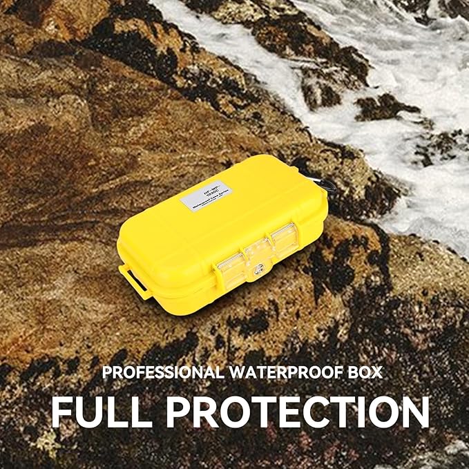 Dry Box Outdoor Waterproof Airtight Storage Case Hard Shell Wet Dry Box Carry Box Tackle Organization for Camping, Fishing - Image 4