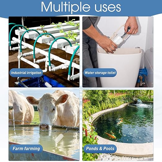 meekoo Float Ball Valve, 1.57 Inch Male Automatic Fill Feed Humidifier Tank Water with Adjustable Arm for Ponds, Livestock Water Trough, Aquariums, Aquaculture, Hydroponics and Reservoir(20 Pack) - Image 6