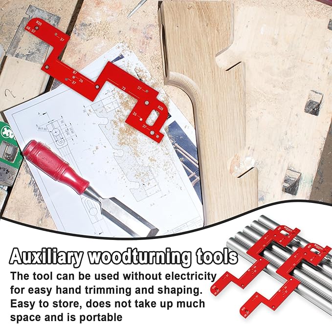 Handle Slotting Mold Arc, Arc Grooving Auxiliary Tool, Invisible Embedded Handle Slotting Template, Slotting Tool, Woodworking Round Corner Radius Templates, Handle-Free Slotting Mold - Image 7