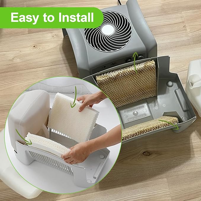 MD1-0034 Replacement Humidifier Wick for Vornado Evaporative Humidifier Evap40, EV3, EV100, EVDC505, Evap2, EV200, EVDC300 (Not for Evap3), 4-Pack - Image 5