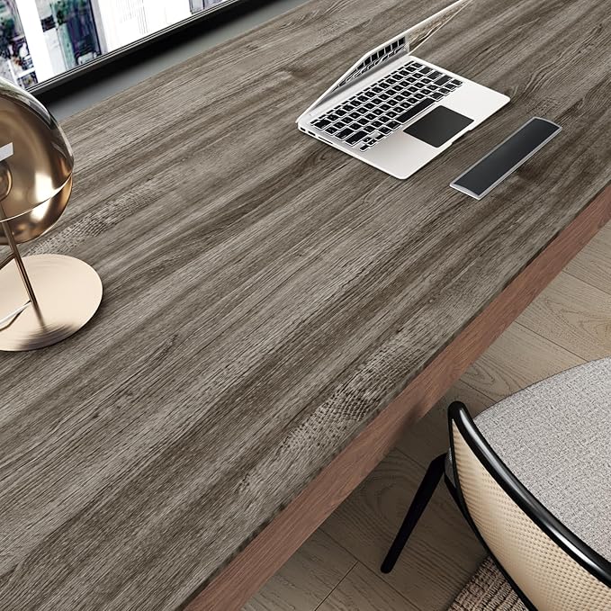 WESTICK Brown Wood Countertop Peel and Stick Wood Wallpaper Vintage Wood Contact Paper Self Adhesive Rustic Wooden Vinyl Wrap for Countertops Tables Bathroom Cabinets 15.8” x 78” - Image 3