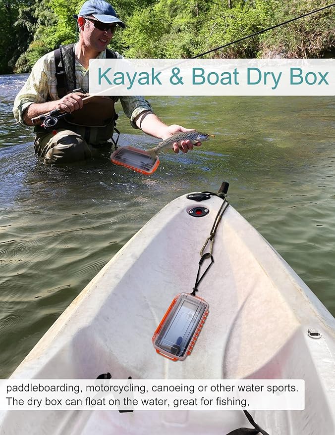 Avlcoaky Dry Box Waterpoof Dry Box Small Dry Box Waterproof for Boat Waterproof Containers Kayak Dry Storage Box - Image 3