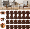 24PCS Upgraded Silicone Chair Leg Floor Protectors for Hardwood Floors, Furniture Sliders for Chair Legs, Felt Bottom Furniture Pads, Anti-Slip Round&Square Cap Covers to Scratch and Reduce Noise by Violibar
