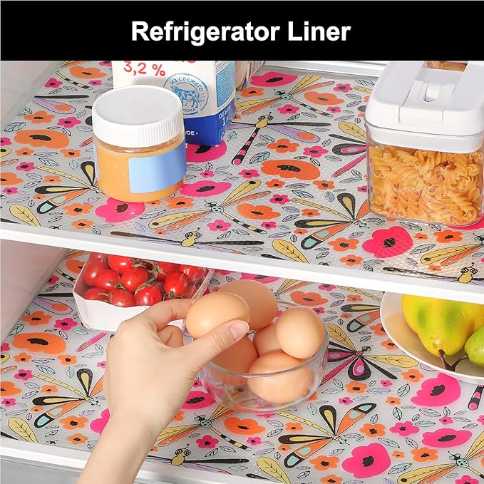 Cooyes Shelf Liner – Non-Slip Cabinet & Drawer Liner for Kitchen – Non-Adhesive Waterproof Shelf Paper with Modern Pattern – Durable EVA Cabinet Mat – Easy to Cut (Amethyst,23.6" W x 236" L) - Image 8