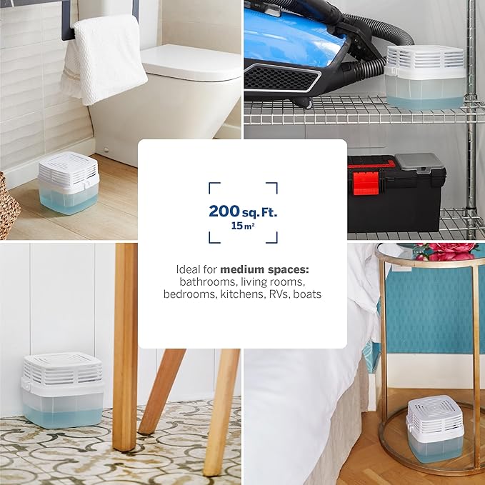 HUMYDRY Moisture Absorber Dehumidifier Device for Home, Premium Pack Of 1 Device of 15.9 Oz With 3 Pre-Measured Refills, Unscented Humidity Absorber For Closets, Bathroom and Medium Enclosed Spaces - Image 6