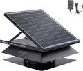 Smart Hybrid Solar Attic Exhaust Fan Pro–USA Engineered with German Tech, 2850 CFM 50W Solar Panel, 40-104℉ Thermostat, Cool & Dehumidify up to 4000 ft². Weatherproof Roof Vent for Home, Shed by OMNIPV