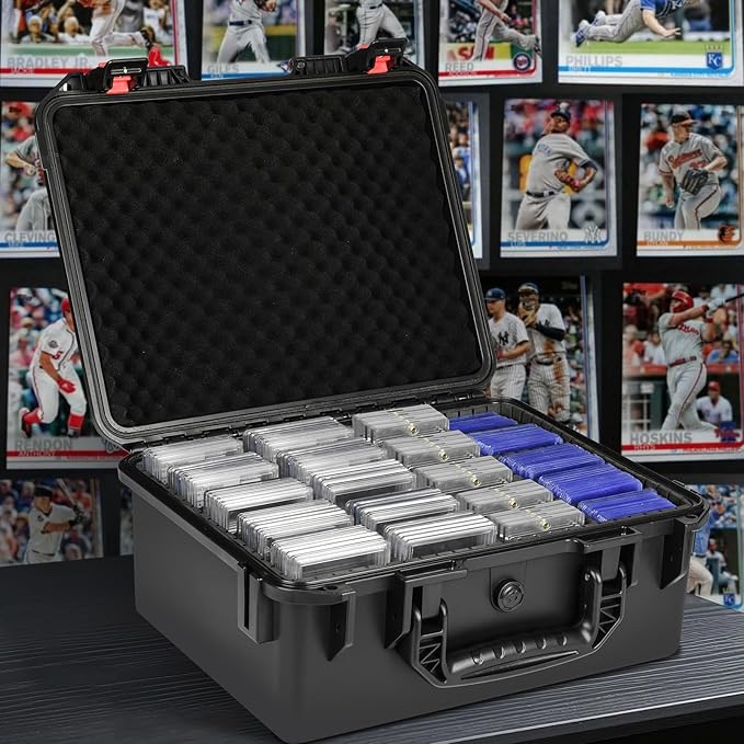 Card Storage Box for Graded Sports Cards - Extra Large Baseball Card Storage Box with 16 Dividers for PSA BGS SGC | Waterproof Trading Card Storage Case Fits Slab, Top Loader, Magnetic - Image 6