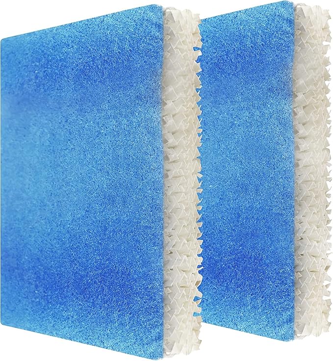 HQRP 2-Pack Wick Filter T Compatible with Honeywell HFT600 / HFT600PDQ Replacement fits Honeywell HEV615 HEV620 HEV600 Humidifiers, with Blue Pre-Filter by HQRP